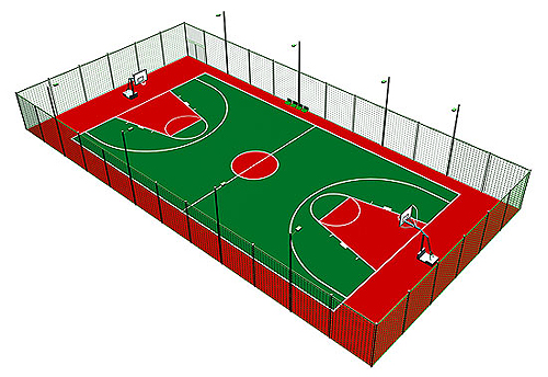 亞強(qiáng)體育施工案例:體育圍網(wǎng)燈光及配套